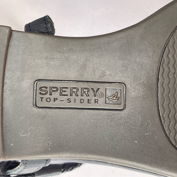 Sperry Lacie Black Braided Rope Thong Slingback Classic Everyday Beach Sandal 8 - Picture 10 of 13